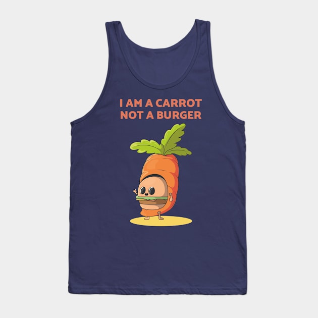 I am a Carrot not a Burger Tank Top by Sanworld